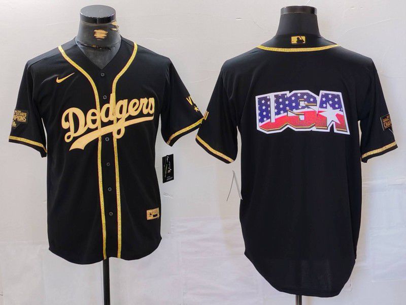 Men Los Angeles Dodgers Blank Black gold Fashion Nike Game MLB Jersey style 7062->los angeles dodgers->MLB Jersey